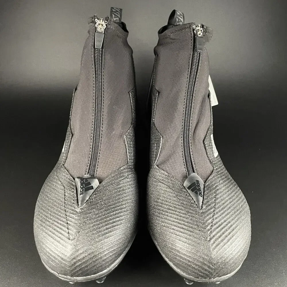 Adidas Nasty Fly 2.0 Mid Men's 13.5 Black White Football Cleats Athletic Sneaker - Picture 2 of 7